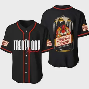 Treaty Oak Revival Album Baseball Jersey, Country Music Baseball Jersey, Oak Revival Treaty Baseball Jersey