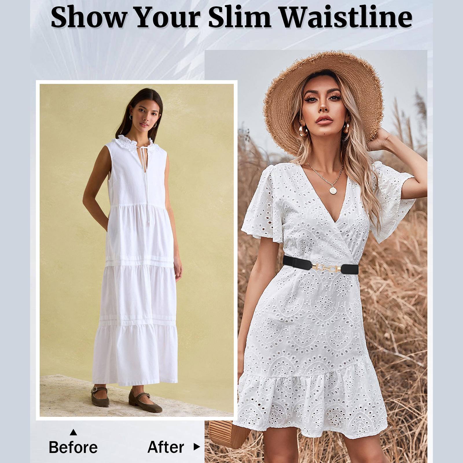 AWAYTR Stretch Skinny Belts for Women Dresses Jeans Retro Ladies Elastic Waist Belt 2/3Pcs Set TikTokShopBlackFriday AWAYTR Stretch Skinny Belts for Women Dresses Jeans Retro Ladies Elastic Waist Belt 2/3Pcs Set TikTokShopBlackFriday