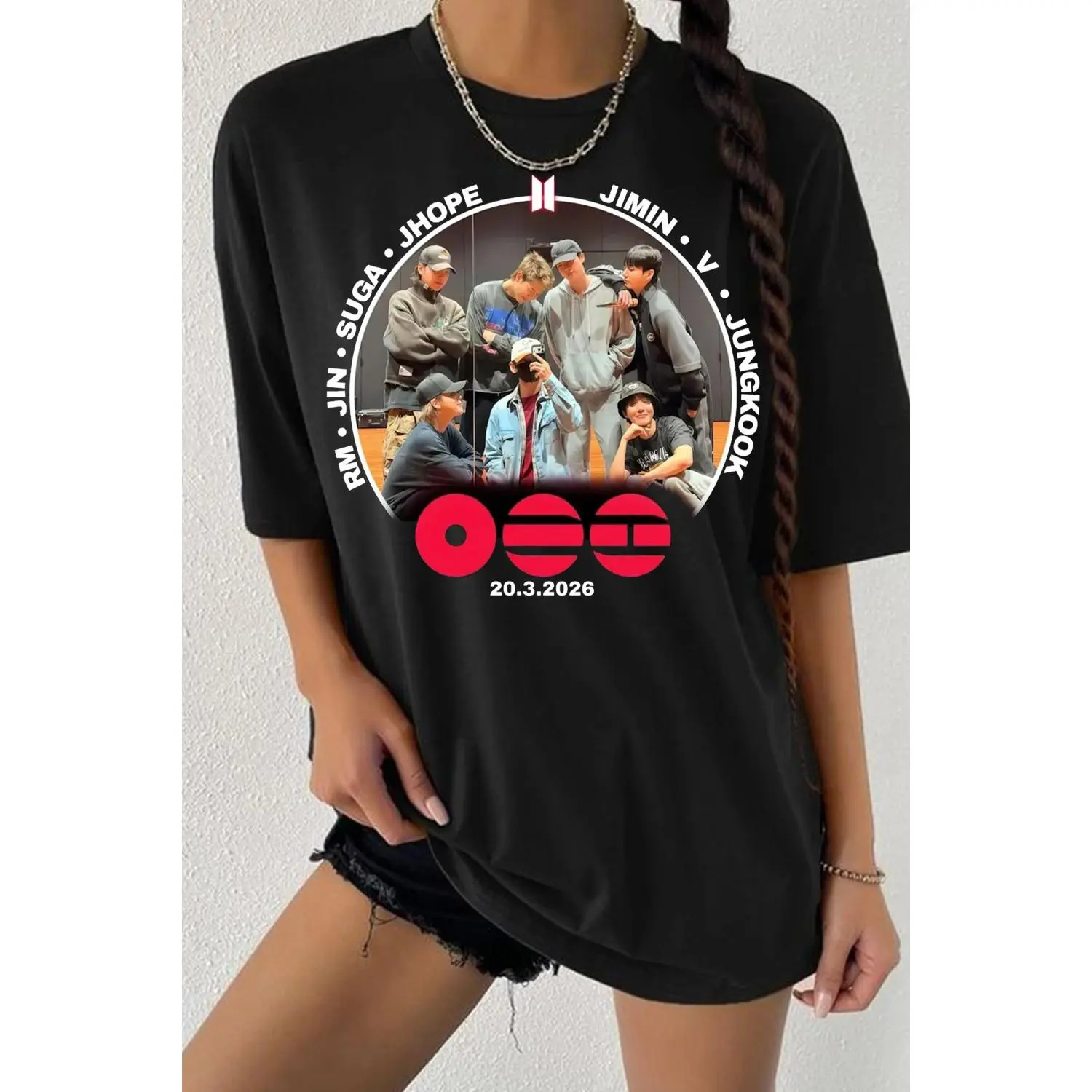 [ Sale up to 30% - Free ship ]Bang Tan World Tour 2026 Shirt, Bangtan Boys Comeback 2026 Tee, Kpop Concert Merch Graphic, ARMY Fan Gift, Washed Vintage Black T-Shirt B21 TOUR 2026 TEE BT21 2026 CONCERT TEE