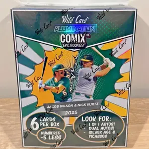 2025 Wild Card Alumination Jacob Wilson & Nick Kurtz Comix Epic Rookies Baseball Hobby