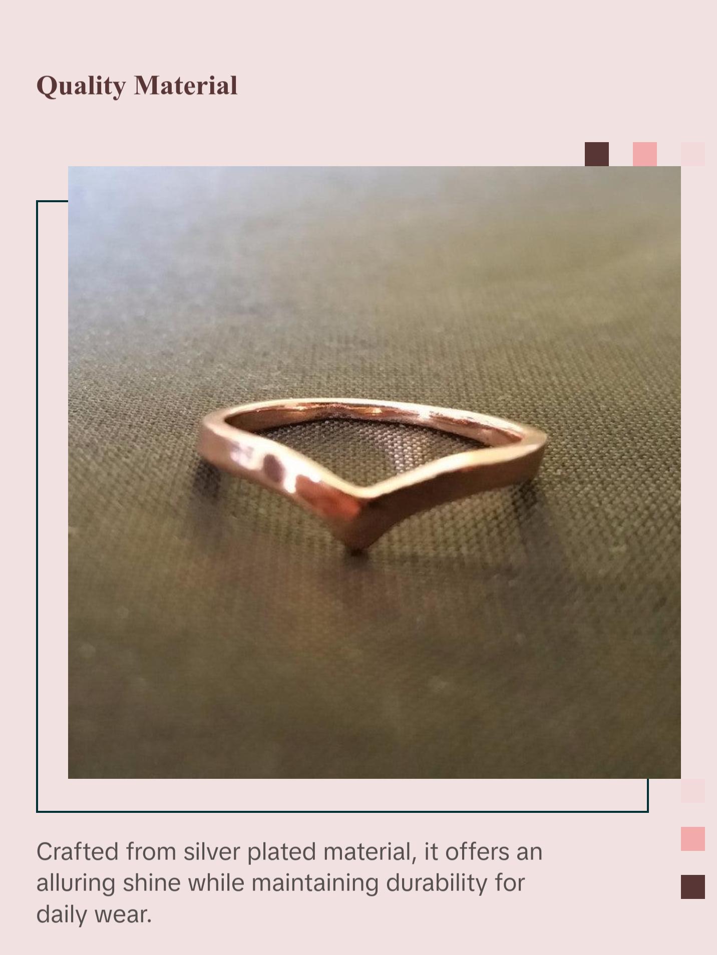Chevron Ring - Wishbone Ring