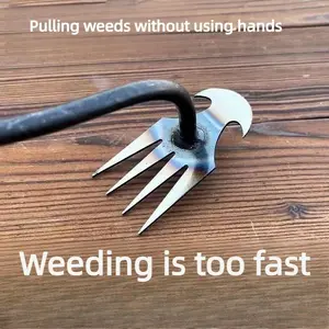 Multifunctional Root-Pulling Weeder Tool for Agriculture — New Model Manganese Steel Garden Weeding Rake for Loosening Soil and Removing Vegetable Roots