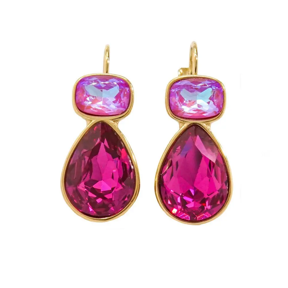 Colorful Teardrop Earrings Water Resistant