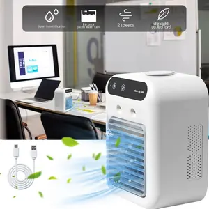 3-in-1 Portable Air Conditioner – 2-Speed Mist Fan with 1800mAh Battery | Mini Air Cooler for Travel, Office & Home Portable Comfort, Quiet Operation