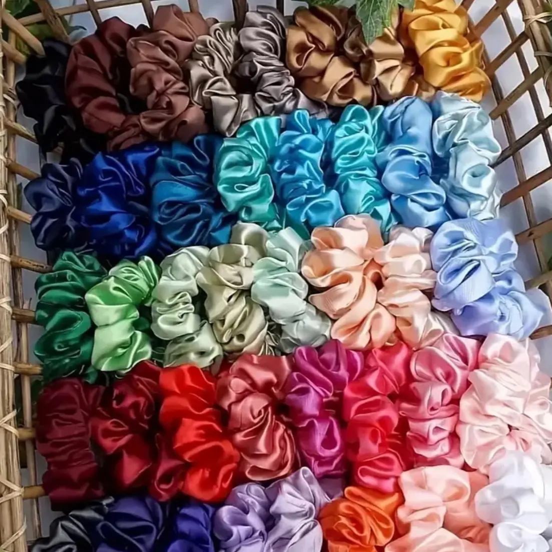 Silk hair scrunchie