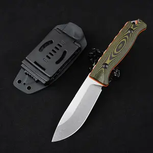 EDC Fixed Blade Knife For Men, Full Tang Survival Knife With Sheath, G10 Handle For Camping, Hiking , Hunting