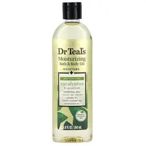 Dr. Teal's Moisturizing Bath & Body Oil, Eucalyptus & Spearmint, 8.8 fl oz (260 ml)