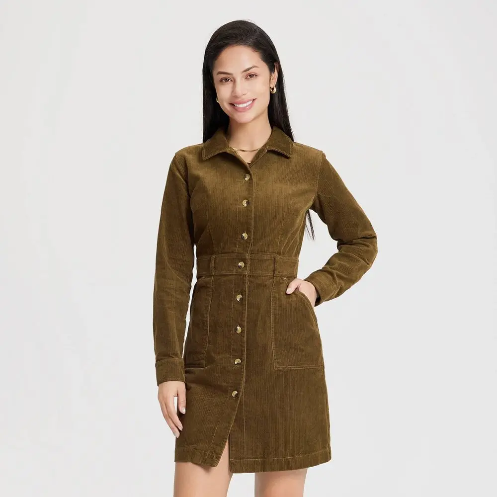 corduroy dress womens - TikTok Shop