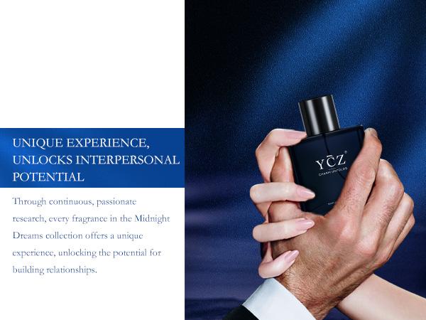 YCZ Midnight Marine Eau De Parfum Men's 1.7oz Citrus Woody Musk Perfume Set Lasting Scent for Parties Dates Christmas Gifts Gentleman's Cruelty-Free Vegan High Quality Fragrance Bold Elegant Fragrance