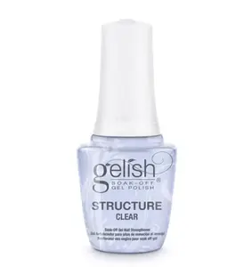 Harmony Gelish Structure Gel Clear 0.5oz/15ml - Thicker Viscosity Soak-Off Gel Polish for Strengthening Natural Nails & Repairing Damage