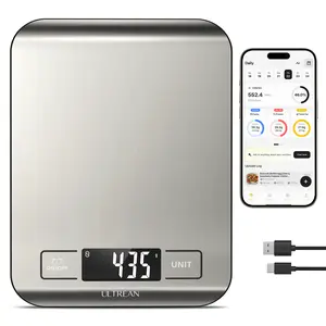 Ultrean Smart Kitchen Scale, 33lb Digital Food Scale with Built-in Nutritional Calculator