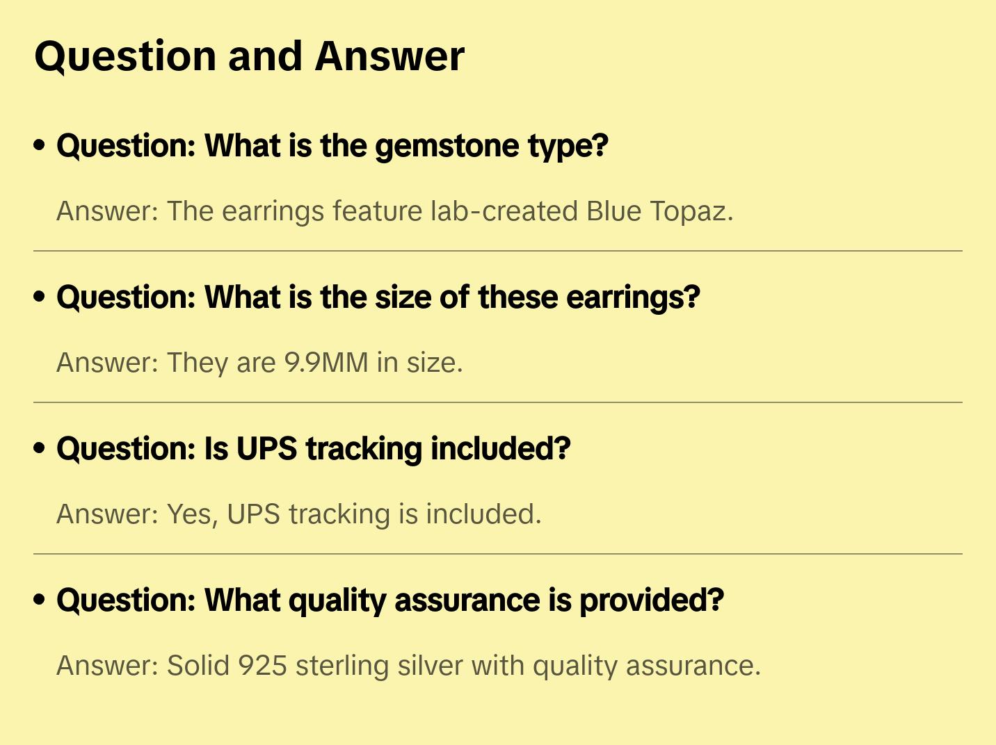 925 Sterling Silver Blue Topaz Stud Earrings 9MM Gift Birthstone