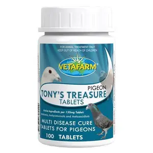 Tony's Treasure Vetafarm Pigeon Feeding Bird Healthcare Supply