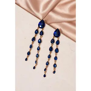 Clara Teardrop Two Tier Dangle Post Earrings