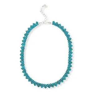Mine Finds by Jay King Blue Apatite Woven Sterling Silver 18-1/2" Necklace