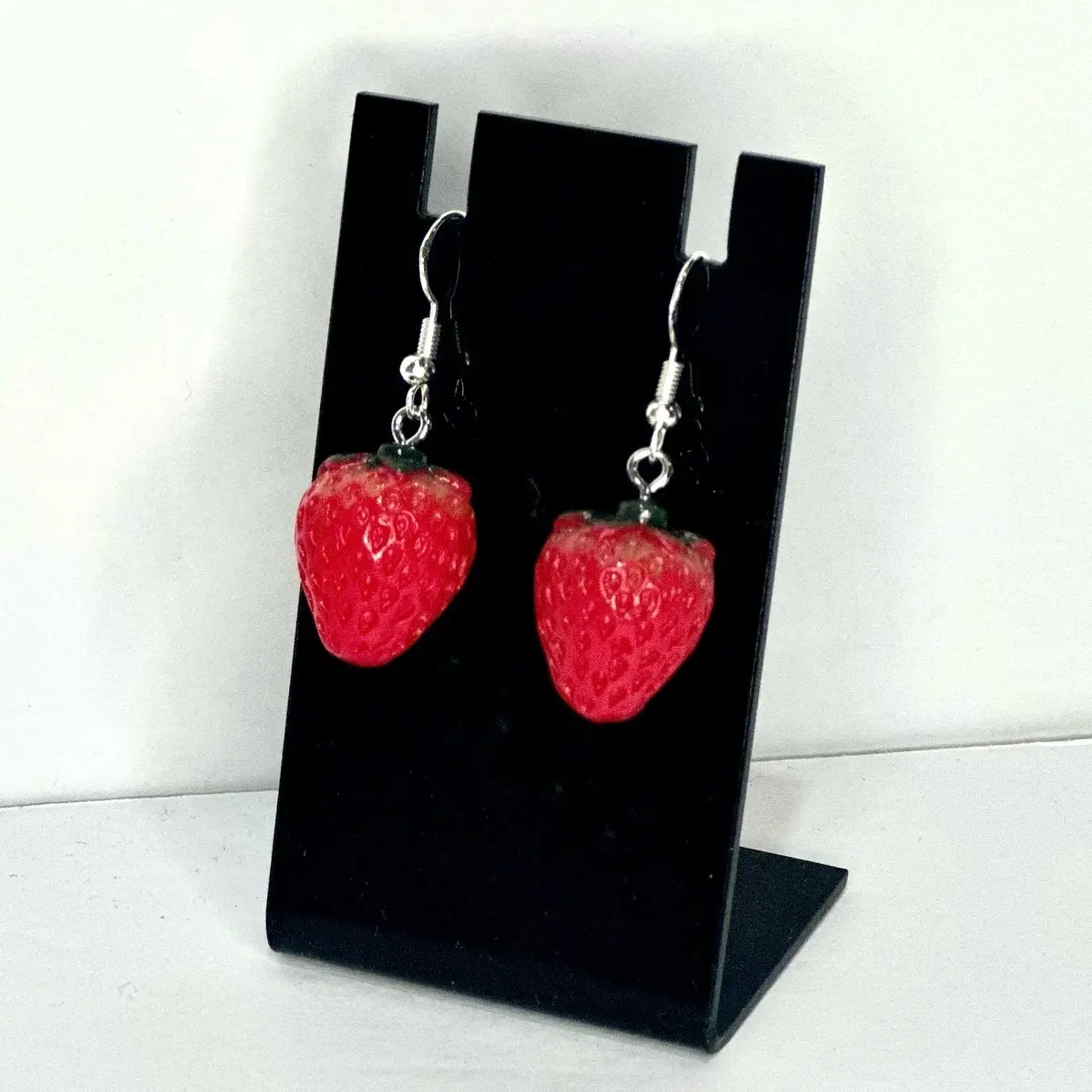 Realistic Strawberry Earrings