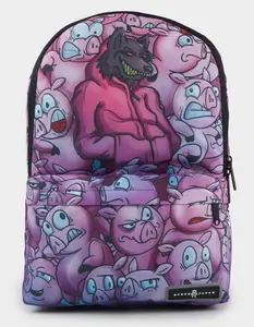 SPACE JUNK Wolf Pigs Backpack, Multi-Colored