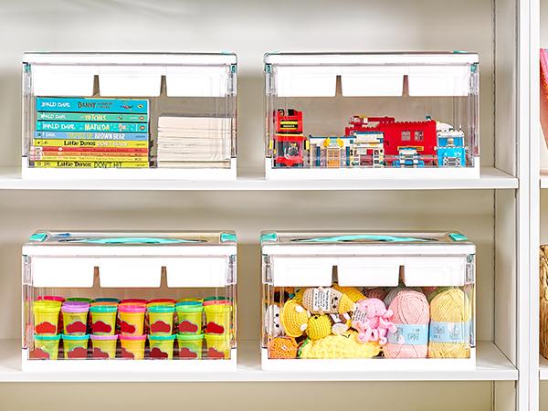 【2 Pack】Vtopmart 24QT Clear Plastic Craft Organizers and Storage Box with Removable Trays and Dividers, Art Supply Organizers and Storage, Ideal Containers for Coloring Books, Toys, Craft Supplies, Medicine, New Year Gift 【2 Pack】Vtopmart 24QT Clear Plastic Craft Organizers and Storage Box with Removable Trays and Dividers, Art Supply Organizers and Storage, Ideal Containers for Coloring Books, Toys, Craft Supplies, Medicine, New Year Gift