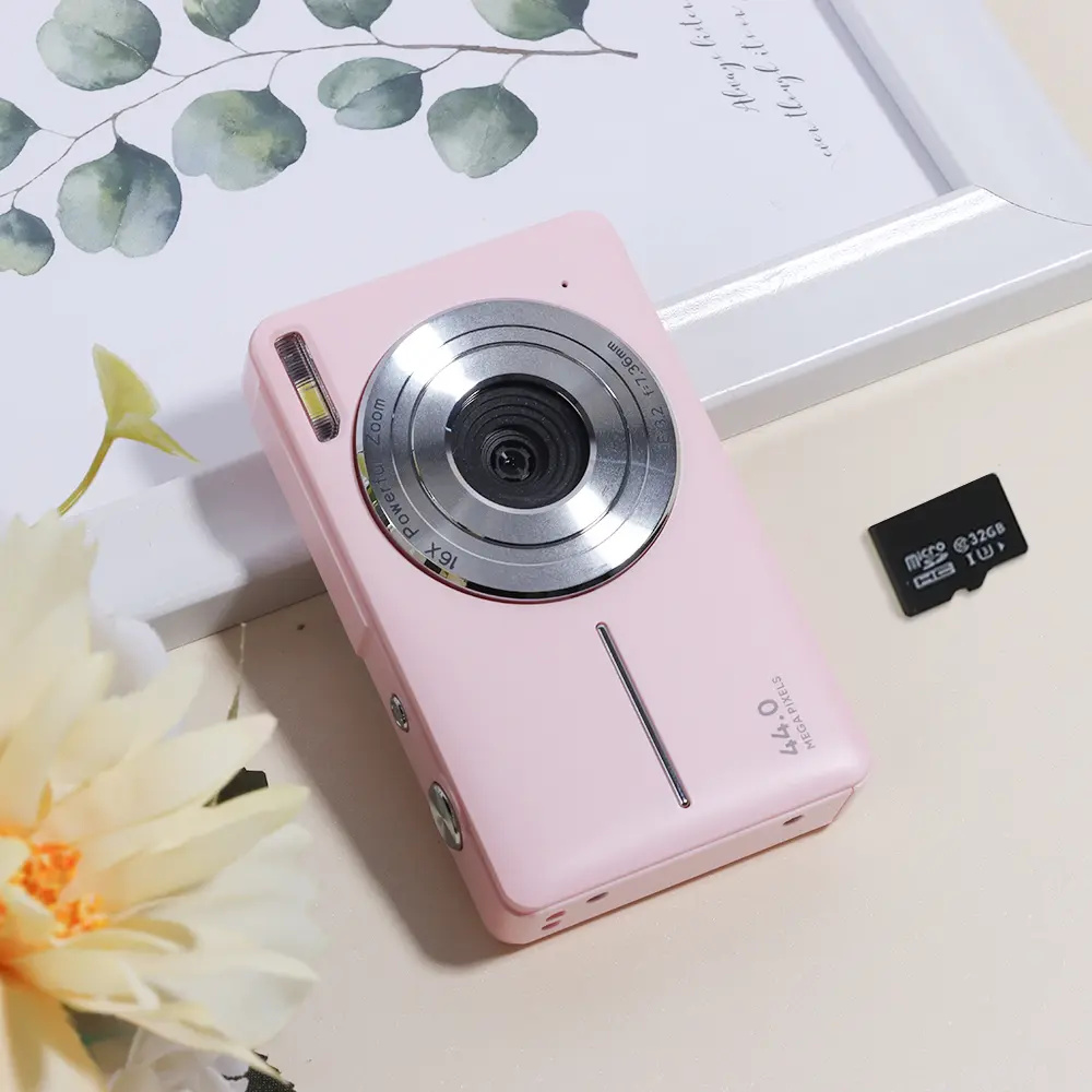 CAMKORY Instant Pocket Sized Digital Point & Shoot Camera with 32GB Card, Wrist Strap, Self Timer, Anti Shake, Multiple Filters, Capture Ready for Daily Vlogging/Photography, Ideal Mini Gift for Teens & Adults, Guys Gifts #Summerwins tiktokshopbacktoschoo