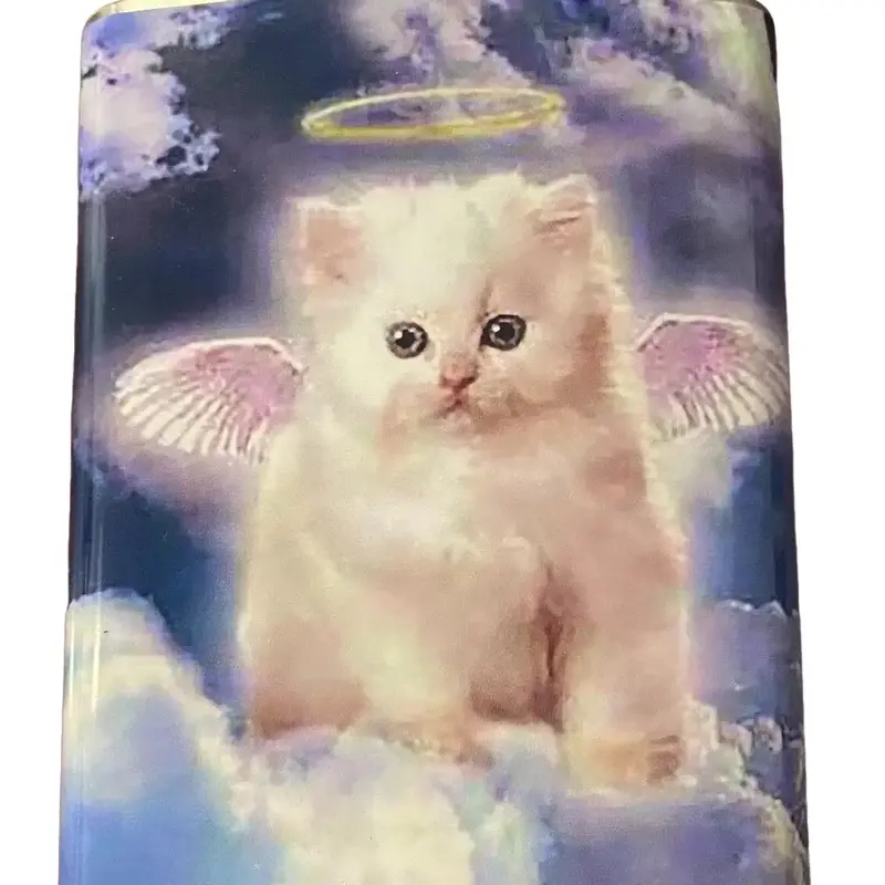 Angel Kitten y2k 8oz Stainless Steel Flask