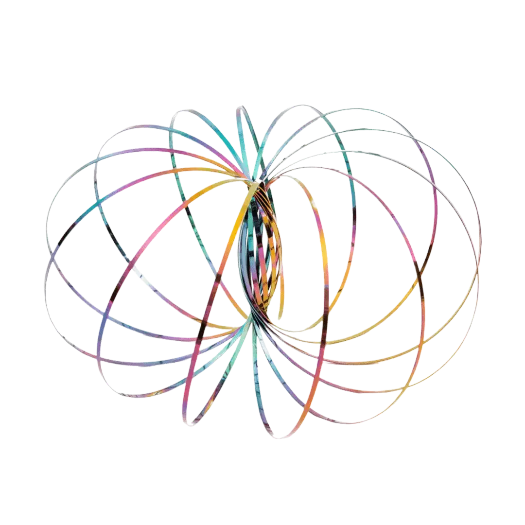 Mozi Stress Relief Sculptures Geometric Sensory Spring Toy 5" Diameter Fidget Model for School Office Use Ages 6+
