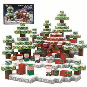 Magnetic Block Building 150PCS STEM Montessori  Scene Set for Kids Boys Girls 3+ Ages Educational Creative Play magnetic  blocks