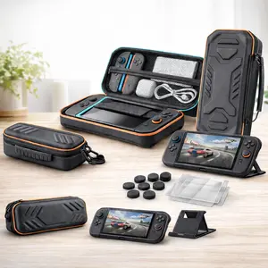 All-in-One Electronics Accessories Bundle with Carrying Case, EVA Protective Travel Case Compatible with Switch 2 | Hosanwell-Tech Games joy con drift p controller device gift Set and h go2 shop tiktok Switch Lite