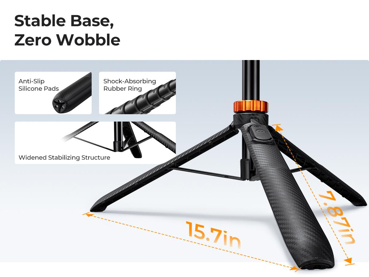 K&F CONCEPT Selfie Stick Tripod – 2-in-1 Phone/Camera Stand with Built-in Remote| For iPhone/Android, Works with Selfie Accessories & GoPro/DJI/Insta360| Ideal for Travel/Live Streaming/Vlogging/Daily Use K&F CONCEPT Selfie Stick Tripod – 2-in-1 Phone/Camera Stand with Built-in Remote| For iPhone/Android, Works with Selfie Accessories & GoPro/DJI/Insta360| Ideal for Travel/Live Streaming/Vlogging/Daily Use
