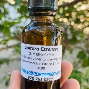 Citrine gem elixir ritual oil