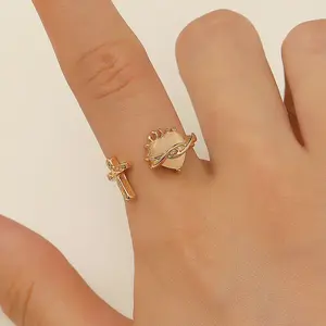 Saturn Planet Ring Set – Minimalist Adjustable Rings