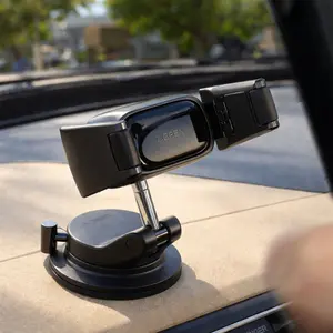 Lisen Maxfit Car Phone Holder Universal  Phone Holder, 360-Degree Rotating Phone Mount (upgraded clip for easy attachment and removal), Suitable For 4-7 inch Smartphones Such as iPhone, Samsung, Google, and Nokia