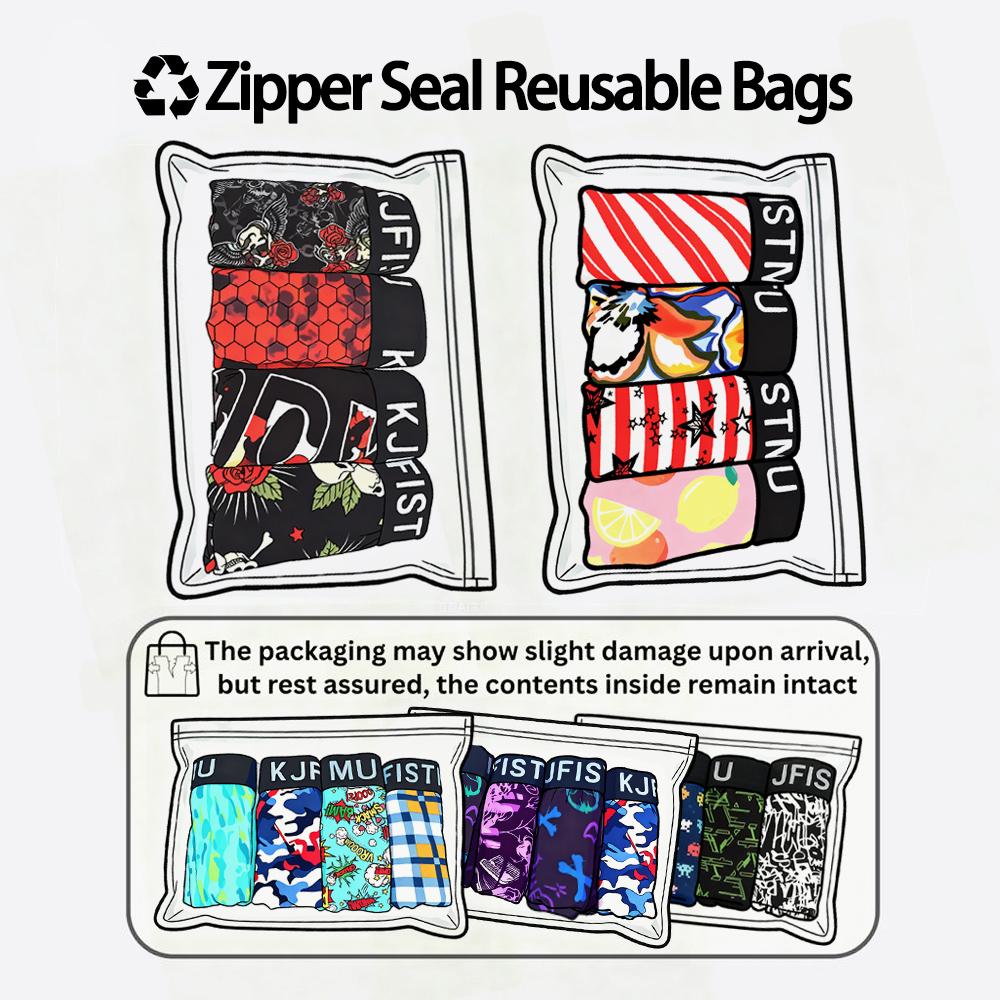 KJFISTMU 16-piece men's boxer briefs set, graffiti print, stylish underwear, comfortable, soft, and breathable. Cloud-like soft touch, silky fit, suitable for sports and workouts, wearable in all seasons. Men's apparel. Fabric for men's clothing.