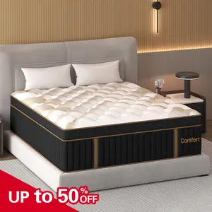 12" 14" Twin Full Queen King Mattress, Memory Foam Boxed with Pocket Spring Medium Firm Feel ,ergonomic design, CertiPUR-US,fiberglass-free, high-quality edge support, gel memory foam infused