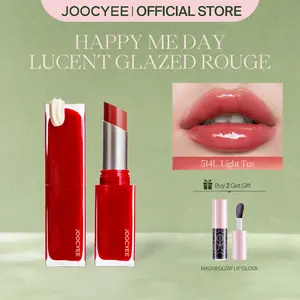 JOOCYEE Lucent Glazed Rouge, Moisturized, Long-Lasting, Hydration, Lipstick, Glossy, Juicy Lip, Silky Mood, Juicy Lips, Glossy Jelly, Plumping, Beginner-Friendly, Giftable, Portable, Novel, For Holidays, Parties, Masquerades, Spring Gift, Refresh Look