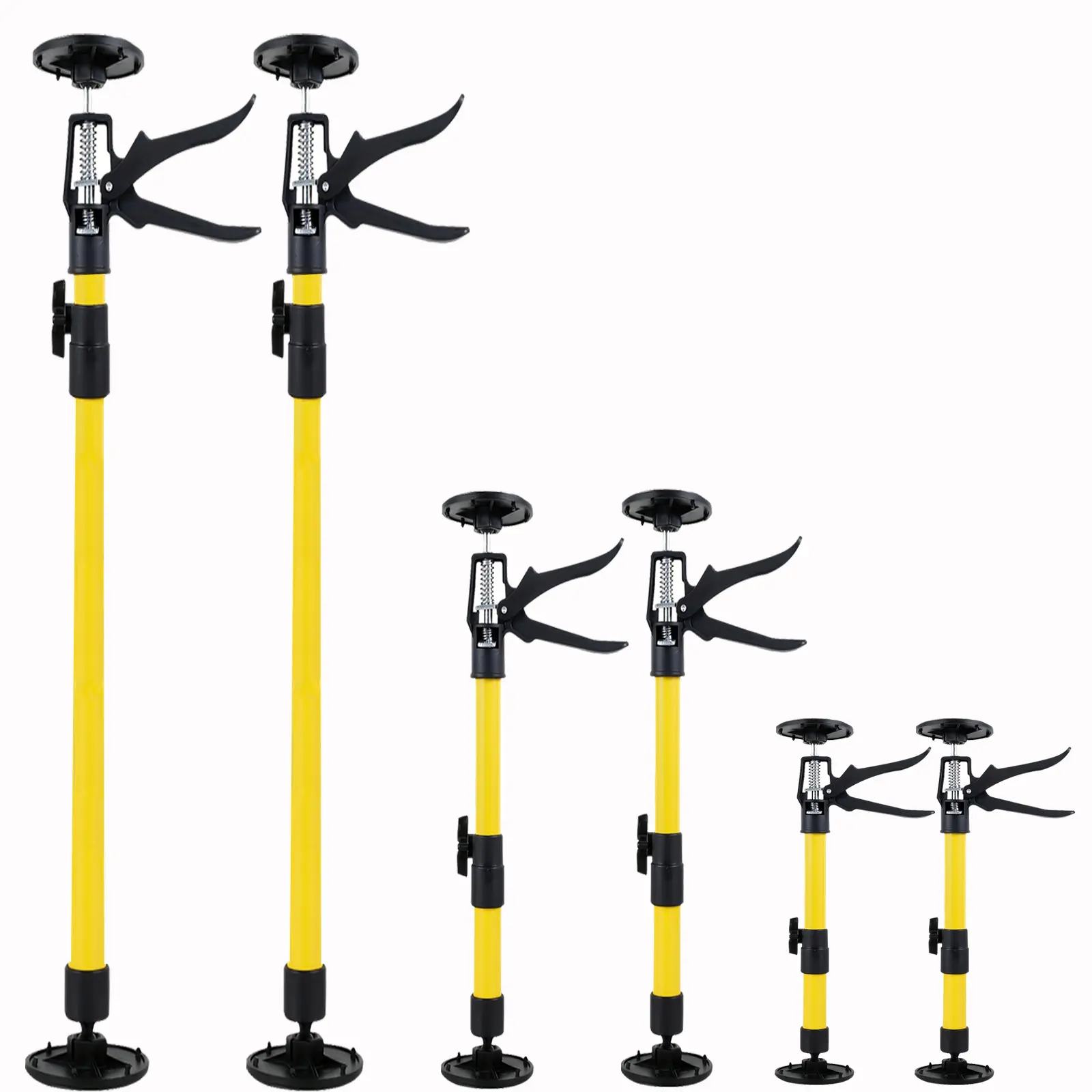 2pcs Telescopic Support Rods, ABS Metal, 88.18 lbs, Multiple Sizes, Adjustable Manual Steel Joint, Non-slip Woodworking Tool for Cabinets, Panels, Stairs, Porches, and Deck Doors