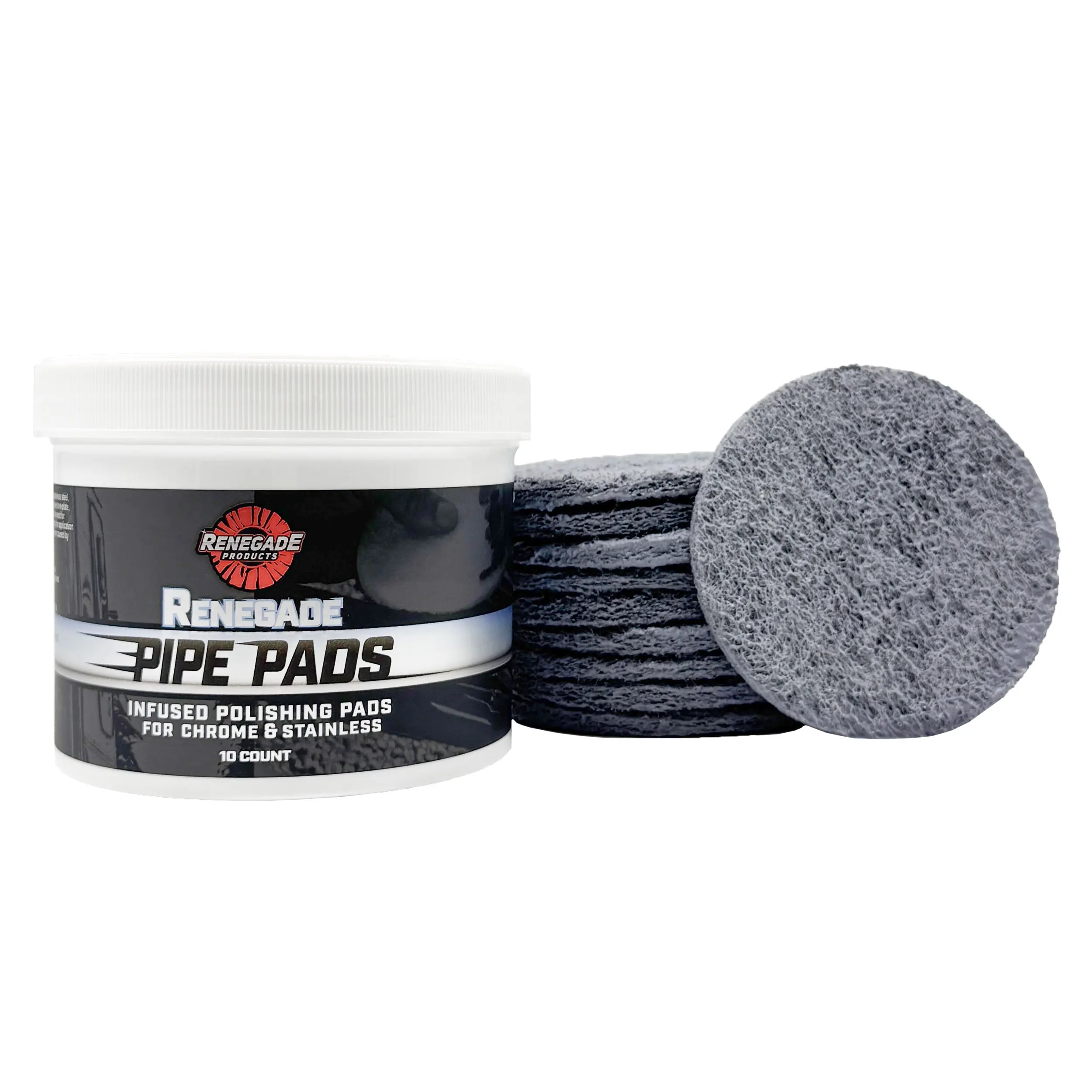 Renegade Products Pipe Pads: Pipe Dream-Infused Polishing Pads - Pre-Saturated Scratch & Oxidation Remover (10 Count)