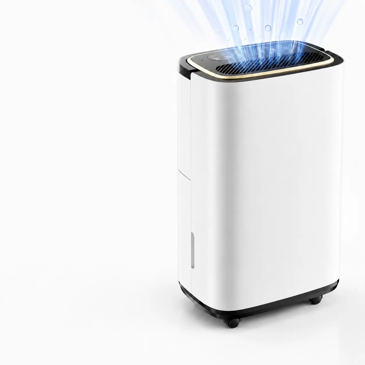 Portable Mini Dehumidifier for Home, Ultra Quiet Small Dehumidifier with Auto Shut-Off & Drain Hose, Moisture Remover for Bedroom Bathroom Basement Garage RV Closet Safe, Compact Dehumidifier for Allergies Pets Hair
