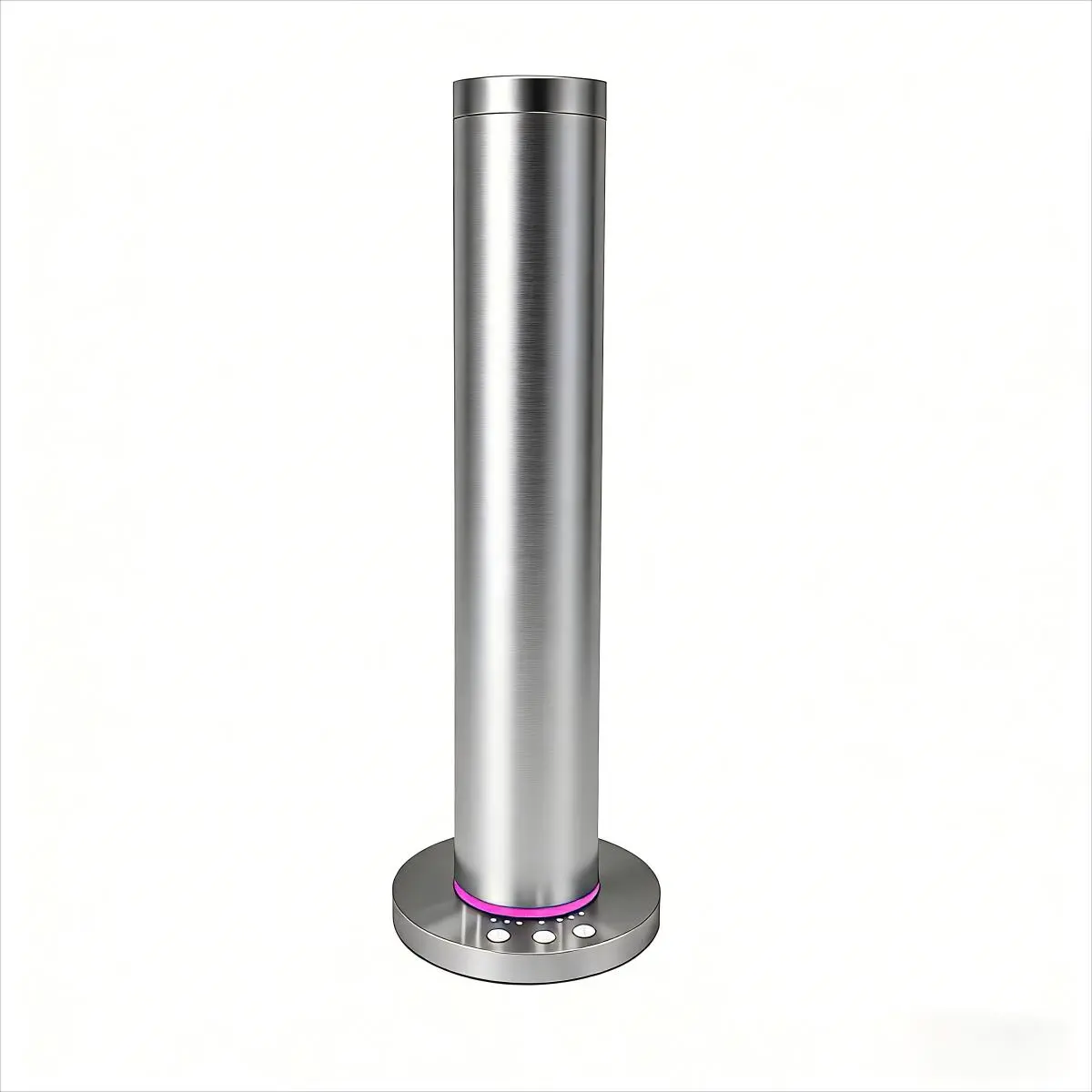 Tall Cylinder Smart Bluetooth Adjustable Luxury Floor-Standing Humidifier - Efficient Diffuser, App-Control, PP & Alloy, Quiet Performance, Advanced Nano-Mist Tech, Large Spaces, Car Interior/Home Fragrance Air Purifier, 5 Essential Oil Bottles