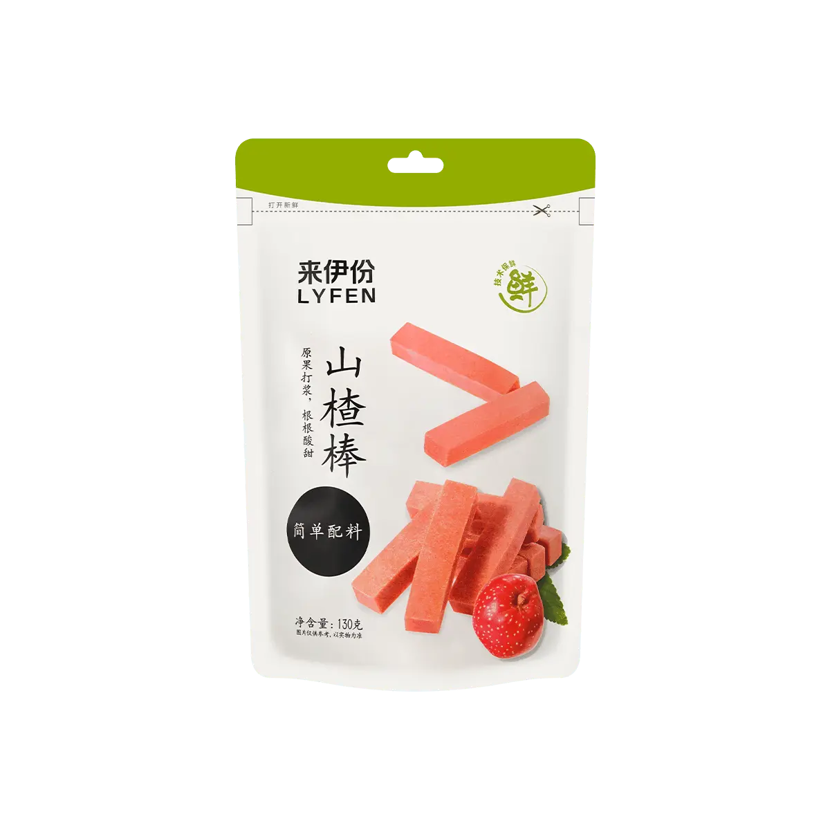 Yifen Hawthorn Sticks 130g - Traditional Chinese Healthy Snack, Sweet & Sour Fruit Candy, Perfect for Kids & Adults