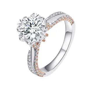 #37 (Gigi）925 Sterling Silver Synthetic Moissanite Ring