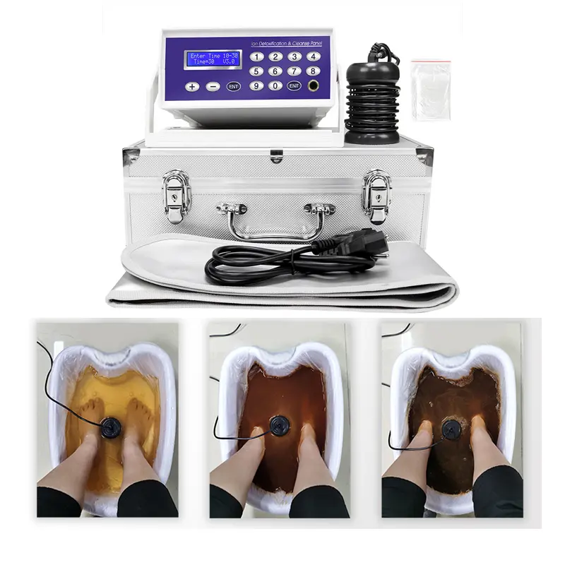 2026 Portable Ionic Detox Foot Spa、Salon Detox Spa Device Ionic Foot Bath Detox Machine 3 Detox Modes With Lower Back Heat Waist Belt Therapy (No Basin) Body Care Massager Machine Valentines Gift for Her summerwins
