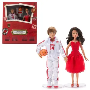 Disney Store Troy Bolton and Gabriella Montez Limited Edition Collector Doll Set – High School Musical 20th Anniversary – 11 1/2''