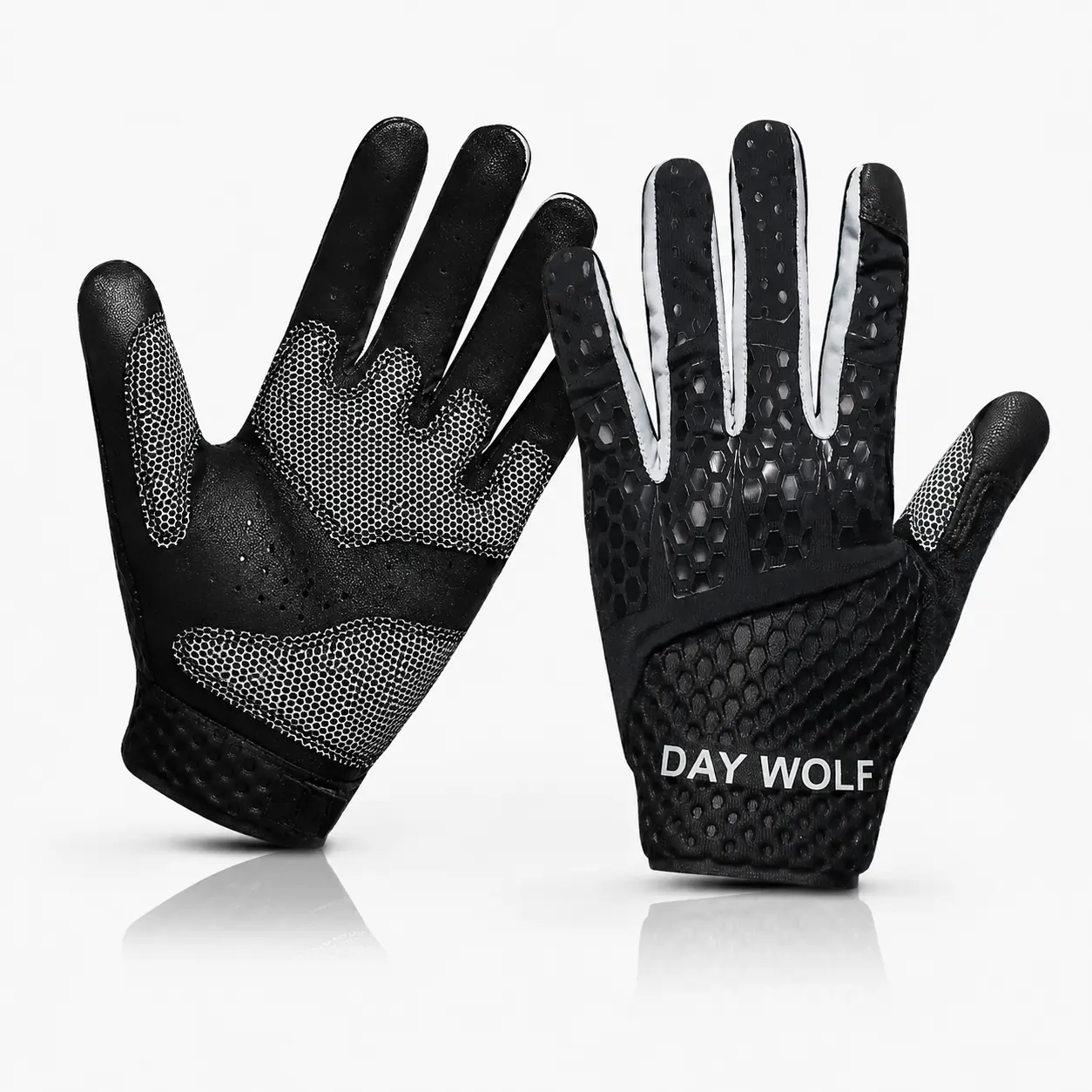 Full Finger Weight Lifting Gloves with Touchscreen Fingers, Premium Quality Anti-Slip Grip, Full Finger Protection, Available in Sizes S, M, L, XL, Unisex, Non-Slip Sports Gloves, Cycling and Fitness Sports Gloves