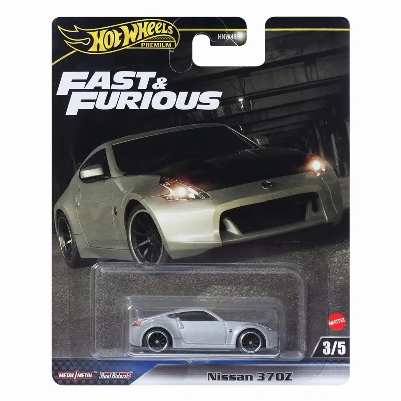 Hot Wheels Fast & Furious Nissan 370Z Metal Model Car 3/5 Series HNWM6 Collectible Toy