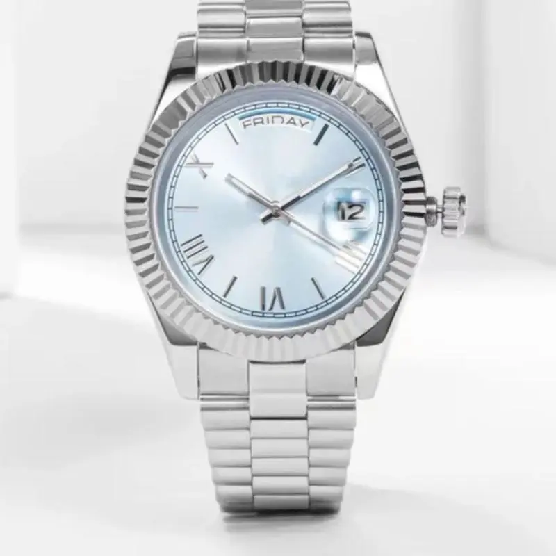 Unisex High-Quality Quartz Wristwatch - Casual Watch with Stainless Steel-Metal Band for Everyday Wear