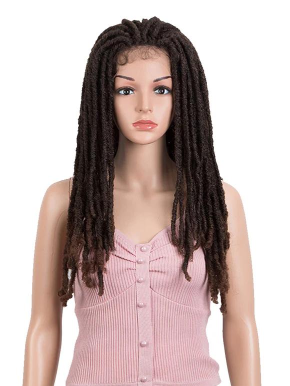 Noble 3×6 Lace 23 Inch DreadLock Wig Faux Locs Braids Synthetic Wig