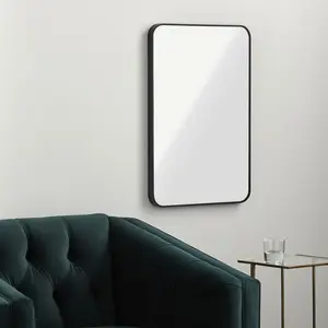 Livabliss Aranya Modern Rectangle Accent Mirror, Aluminium Frame Room Decor Piece for Living Room, Available in Multiple Colors