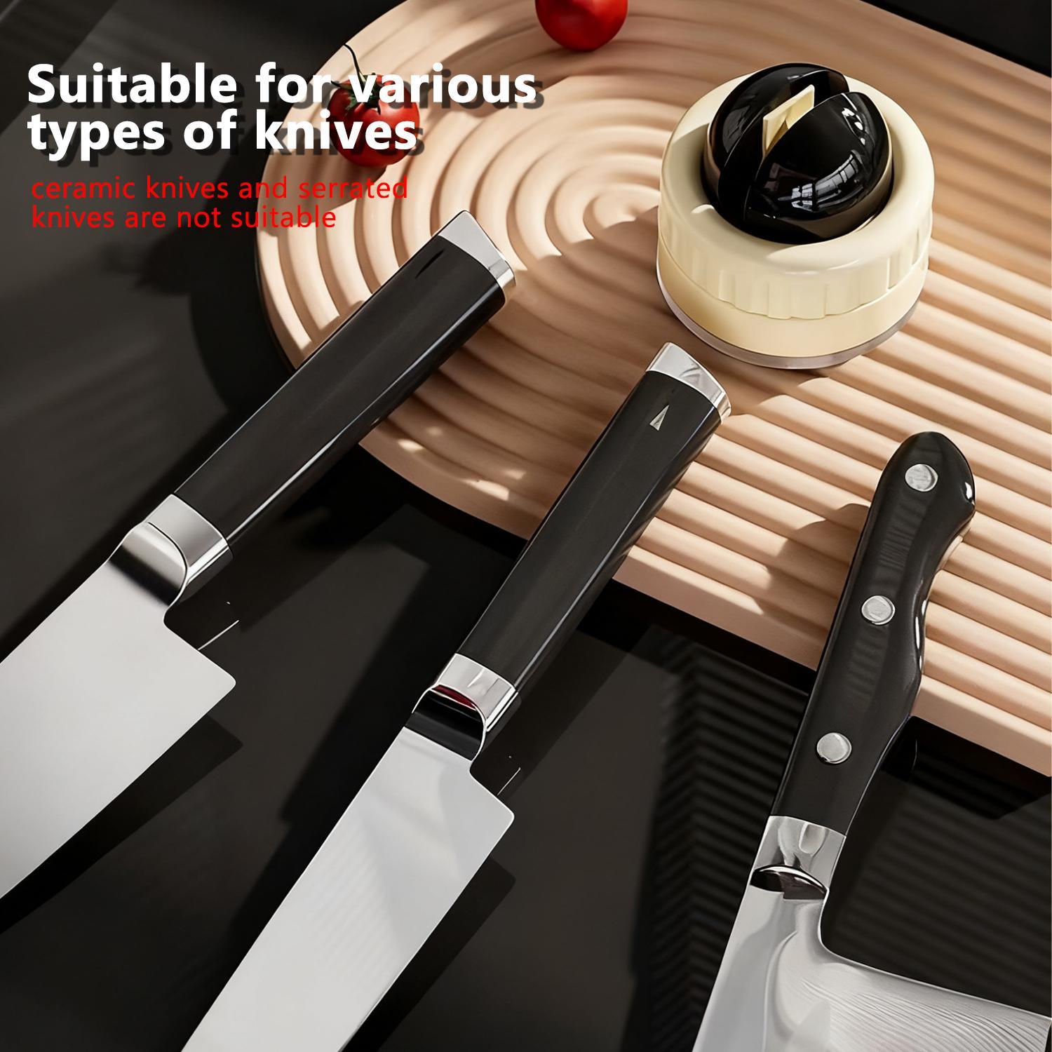 Oceantree Knife Sharpener 2Pack Mini Set,Portable Rapid Knife Sharpener & Kitchen Knife Sharpener (with Suction Base) | for Knives, Scissors, Cleavers & Outdoor Tools | Sharpener (Non-Slip) Kitchenware Home #mothersdaygift