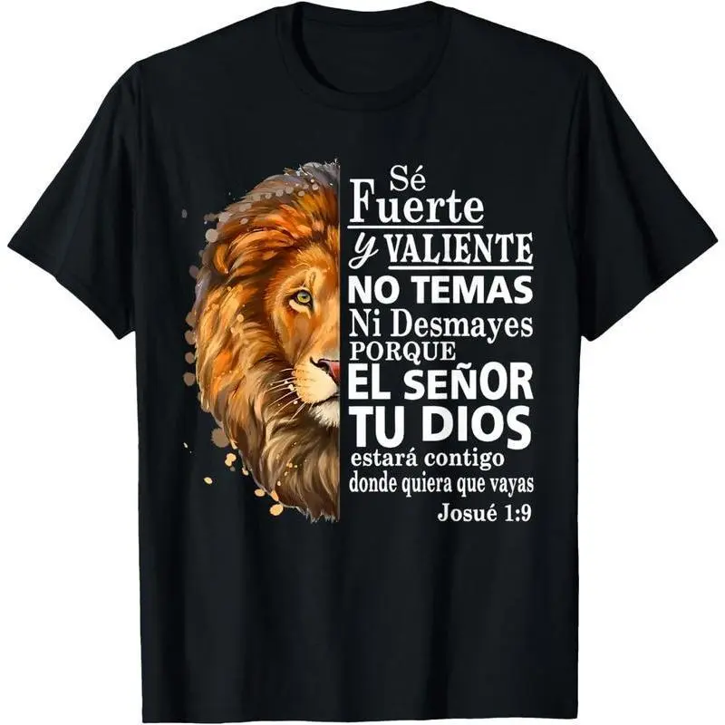 100% cotton 1:9 spanish christian bible verse tshirt