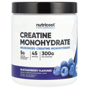 Nutricost Performance, Creatine Monohydrate, Blue Raspberry, 10.7 oz (300 g)